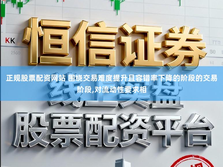 正规股票配资网站 围绕交易难度提升且容错率下降的阶段的交易阶段,对流动性要求相