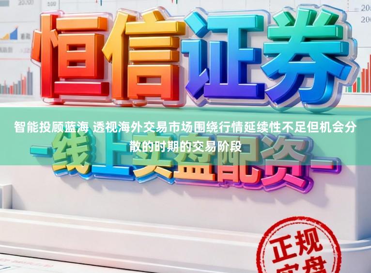 智能投顾蓝海 透视海外交易市场围绕行情延续性不足但机会分散的时期的交易阶段